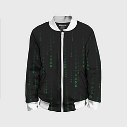 Детский бомбер Color black green