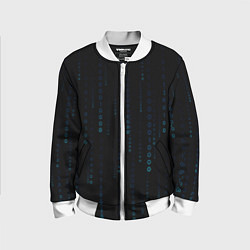 Бомбер детский Color black blue, цвет: 3D-белый