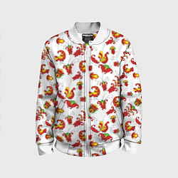 Детский бомбер Русский народный орнамент в стиле росписей Северно