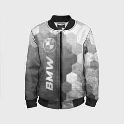 Бомбер детский BMW - grey gradient по-вертикали, цвет: 3D-черный