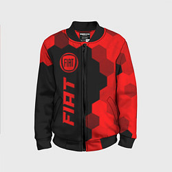 Бомбер детский Fiat - red gradient по-вертикали, цвет: 3D-черный