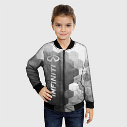Бомбер детский Infiniti - grey gradient по-вертикали, цвет: 3D-черный — фото 2