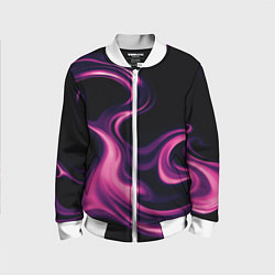 Бомбер детский Color pink smoke, цвет: 3D-белый