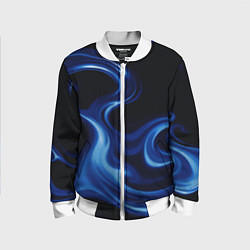 Бомбер детский Color blue smoke, цвет: 3D-белый