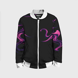 Детский бомбер Color pink abstraction