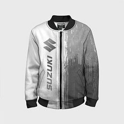Бомбер детский Suzuki - white gradient по-вертикали, цвет: 3D-черный
