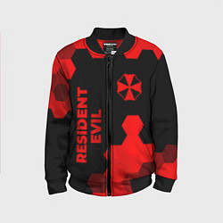 Бомбер детский Resident Evil - red gradient вертикально, цвет: 3D-черный