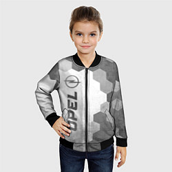 Бомбер детский Opel - white gradient по-вертикали, цвет: 3D-черный — фото 2