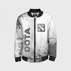 Детский бомбер Dota - white gradient вертикально