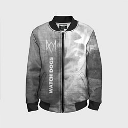 Бомбер детский Watch Dogs - grey gradient по-вертикали, цвет: 3D-черный