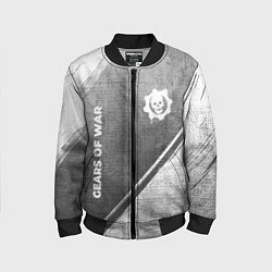 Детский бомбер Gears of War - grey gradient вертикально
