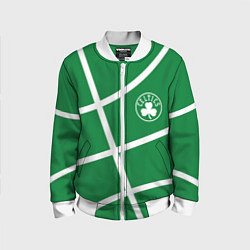 Бомбер детский Boston Celtics green, цвет: 3D-белый