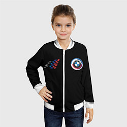 Бомбер детский БМВ чемпион, цвет: 3D-белый — фото 2