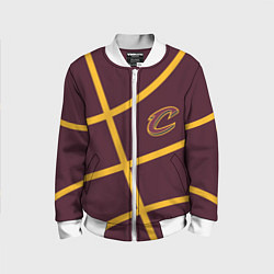 Бомбер детский Кливленд Кавальерс НБА, цвет: 3D-белый