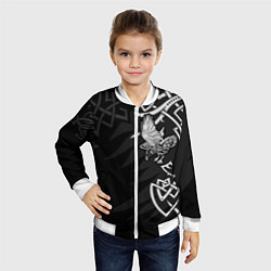 Бомбер детский Верные спутники Одина, цвет: 3D-белый — фото 2