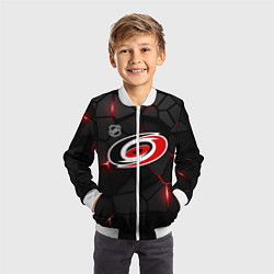 Бомбер детский Каролина Харрикейнз - НХЛ хоккей, цвет: 3D-белый — фото 2