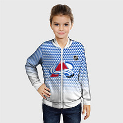 Бомбер детский Колорадо Эвеланш - геометрический градиент, цвет: 3D-белый — фото 2