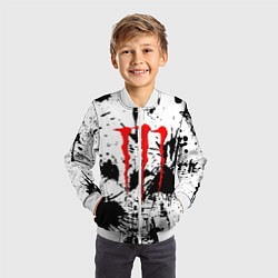 Бомбер детский Monster energy краски, цвет: 3D-белый — фото 2