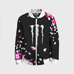 Бомбер детский Monster energy sakura, цвет: 3D-белый