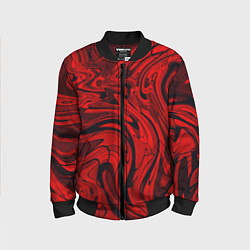 Детский бомбер Красный смешение пластика