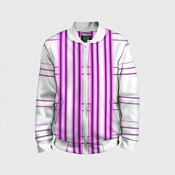 Бомбер детский Neon pink, цвет: 3D-белый