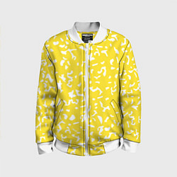 Детский бомбер Лимонный камуфляж