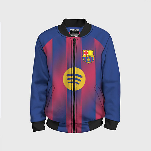 Детский бомбер Барселона домашняя форма 2025 2026 / 3D-Черный – фото 1