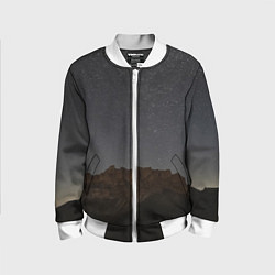 Бомбер детский Массив Метеген под звездами, цвет: 3D-белый