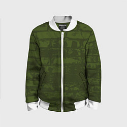 Бомбер детский Кирпичная стена, цвет: 3D-белый