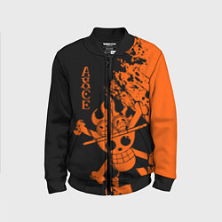 Бомбер детский One Piece - Ace, цвет: 3D-черный
