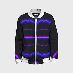 Детский бомбер Color multicoloured neon stripes