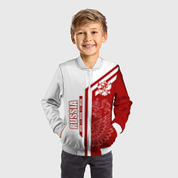 Бомбер детский Россия, цвет: 3D-белый — фото 2
