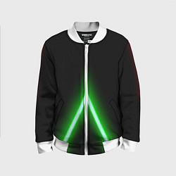 Детский бомбер Color neon green