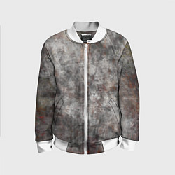 Бомбер детский Абстракция - gray stone, цвет: 3D-белый
