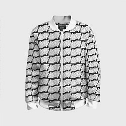 Детский бомбер Символы валькнут как защитная кольчуга