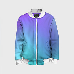 Бомбер детский Color multi-colored gradient, цвет: 3D-белый