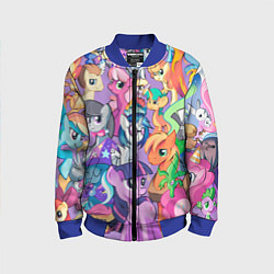Бомбер детский My Little Pony, цвет: 3D-синий