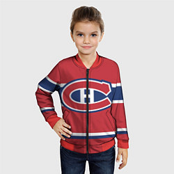 Бомбер детский Montreal Canadiens, цвет: 3D-красный — фото 2