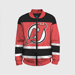 Бомбер детский New Jersey Devils, цвет: 3D-красный