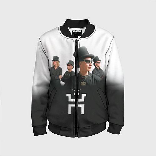 Детский бомбер Пикник / 3D-Черный – фото 1