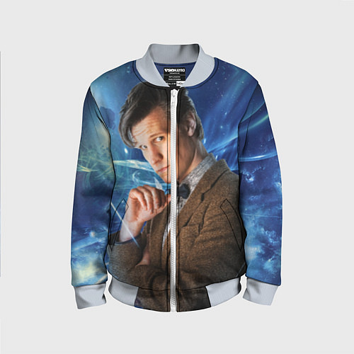 Детский бомбер 11th Doctor Who / 3D-Серый – фото 1
