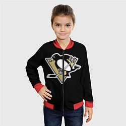 Бомбер детский Pittsburgh Penguins: Malkin, цвет: 3D-красный — фото 2