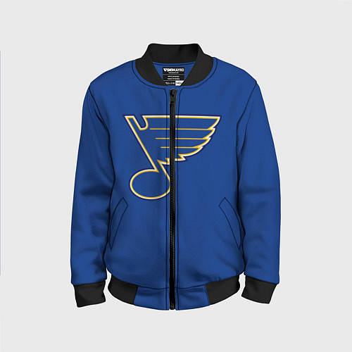 Детский бомбер St Louis Blues: Tarasenko 91 / 3D-Черный – фото 1