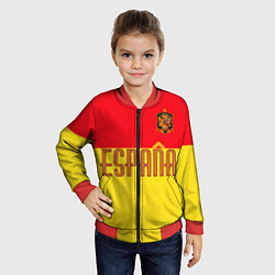 Бомбер детский Сборная Испании: Евро 2016, цвет: 3D-красный — фото 2