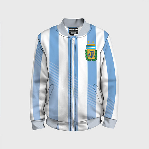 Детский бомбер Сборная Аргентины: ЧМ-2018 / 3D-Серый – фото 1