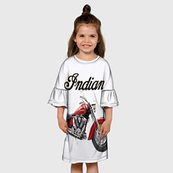 Платье клеш для девочки Indian 4, цвет: 3D-принт — фото 2