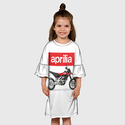 Платье клеш для девочки Aprilia SXV550, цвет: 3D-принт — фото 2