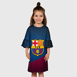 Платье клеш для девочки FCB Barcelona, цвет: 3D-принт — фото 2