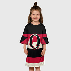 Платье клеш для девочки Ottawa Senators O, цвет: 3D-принт — фото 2
