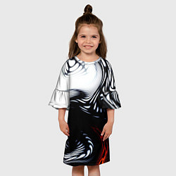 Платье клеш для девочки Abrupt, цвет: 3D-принт — фото 2